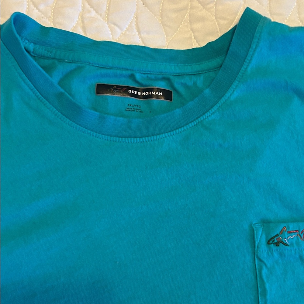 Greg Norman Collection Blue Short Sleeve Tee